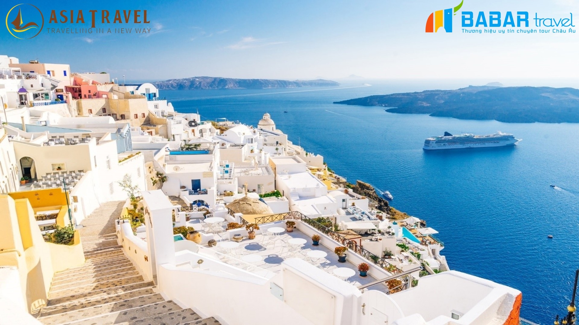 Tham gia hành trình di sản cùng Du lịch Á châu trong tour Hy Lạp - Santorini - Ý - Thụy Sỹ